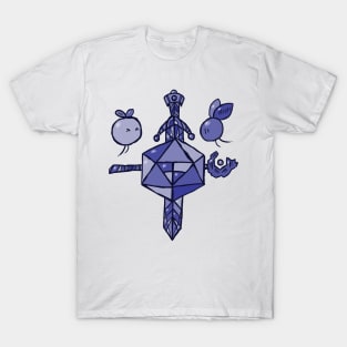 d20 Coat of Arms - Blueberry T-Shirt